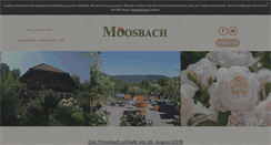 Desktop Screenshot of moosbach-schwarzwald.com