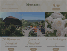 Tablet Screenshot of moosbach-schwarzwald.com